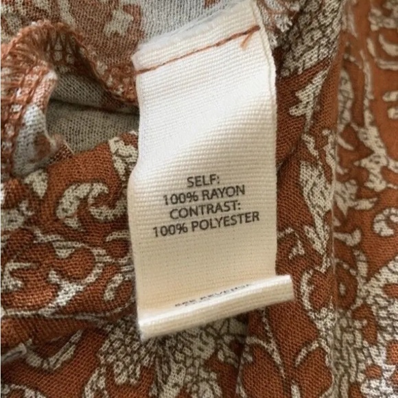 NWT: Gilded Intent Boho Hi-Lo Top V-Neck Long Sleeves women's size XS - Picture 7 of 11